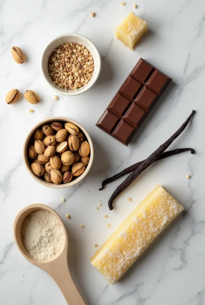 Dubai Pistachio Chocolate Bar: Tips for Creating This Viral Middle Eastern Dessert 3 dubai chocolate bar ingredients