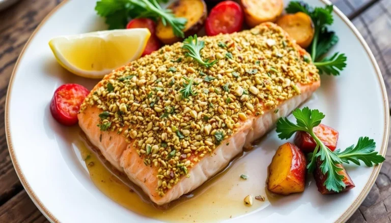pistachio crusted salmon