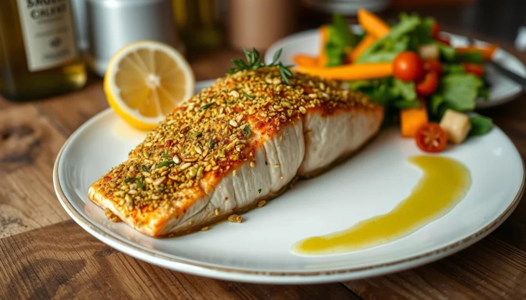 Pistachio Crusted Salmon Recipe 2 pistachio salmon