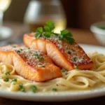 salmon alfredo