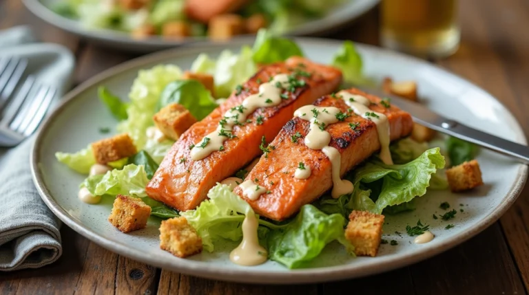 salmon caesar salad
