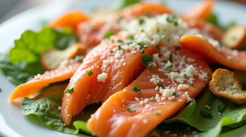Salmon Caesar Salad: Quick, Healthy, and Delicious 5 salmon caesar salad calories