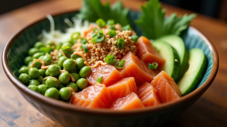 salmon poke bowl