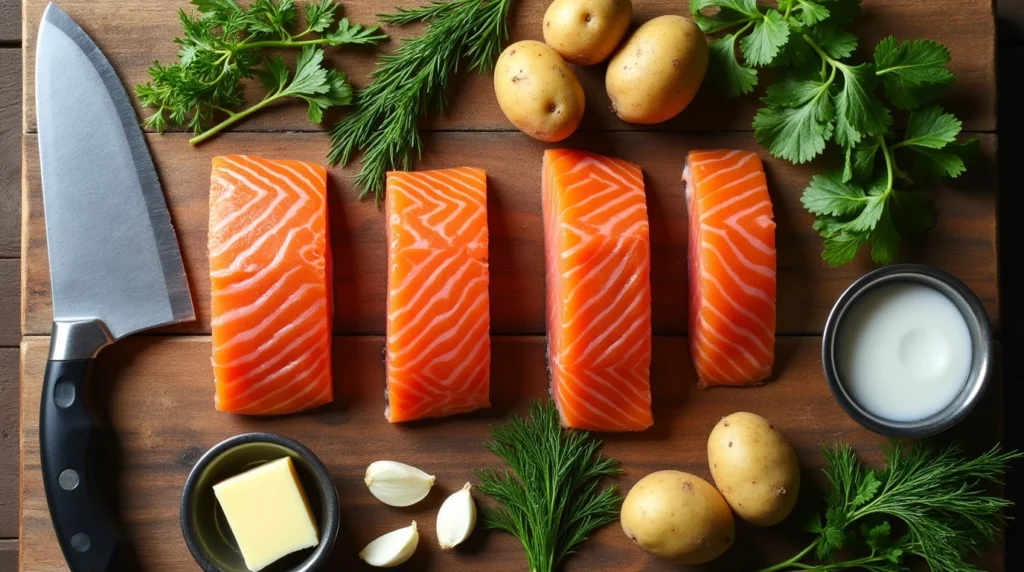 Salmon and Mashed Potatoes: 5 Easy Steps for a Perfect Dish 4 creamy garlic sauce for salmon
