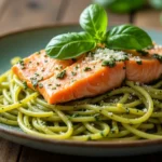 salmon pesto pasta